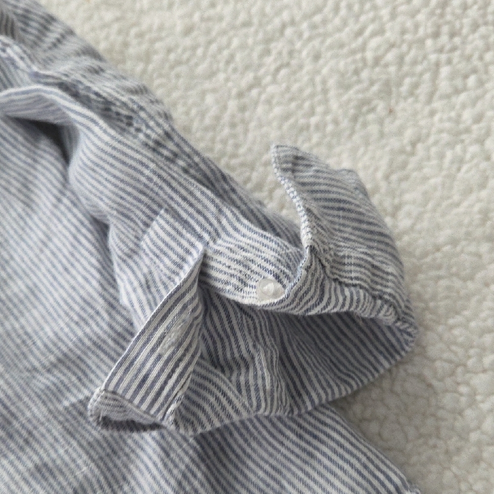 Quince 100% European Linen Long Sleeve Shirt Size Small - Picture 8 of 12